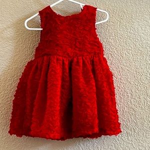 CAT & JACK NWOT red dress with matching diaper cover